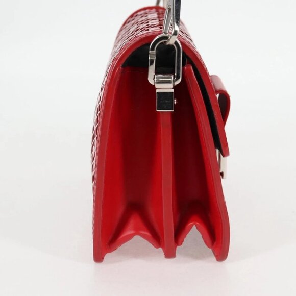 LOUIS VUITTON Monogram Lace Dauphine Mini Shoulder Bag Red M20359 Auth 127494M - Picture 5 of 14